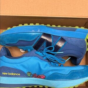 Mens Balance Jolly Rancher Blue and Lime Sneaker Size 9.5